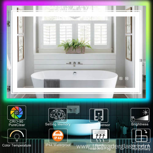 Smart Touch Screen Anti-fog Silver Mirror